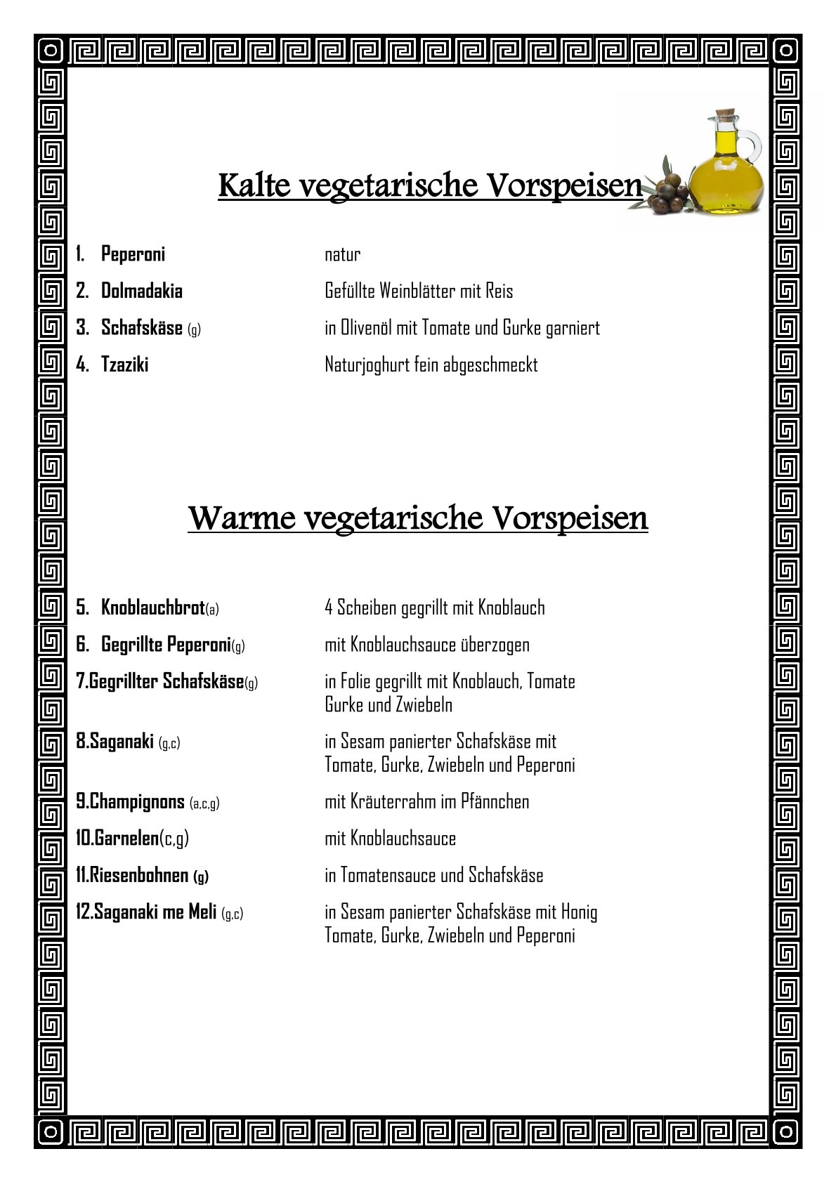 SPEISEKARTE Kirchheimer Loch